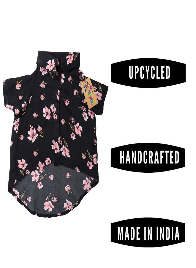 Western Era Cotton Printed Breathable Basic Vest Dog Shirt, Super Soft Shirt, Cute Lightweight Thin Shirt for Your Furries, Ultra Comfort Dog Apparel (Black Flower Print) (XLarge - 26inch) - Image 3